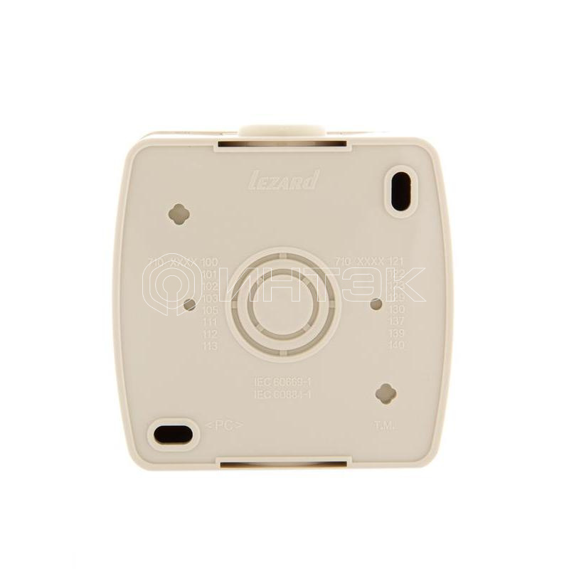 Розетка 1-м ОП Nata 16А IP20 с заземл. керамика крем. LEZARD 710-0300-122 изображение, фото