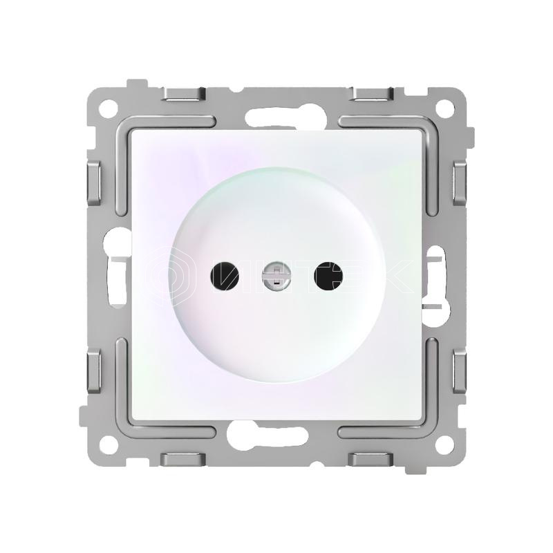 Розетка 1-м СП Pixel 16А IP20 без заземл. механизм перламутр. TOKOV ELECTRIC TKE-PX-R1-C04 изображение, фото