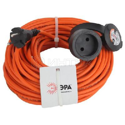 Удлинитель-шнур 1х20м без заземл. 6А IP20 UPx-1-2х0.75-20m ПВС 2х0.75 (бухта) Эра Б0043037 изображение, фото