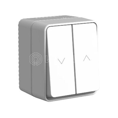 Выключатель для жалюзи 2-кл. ОП AtlasDesign PROFI 10А IP54 сер. Systeme Electric ATN543019 изображение, фото