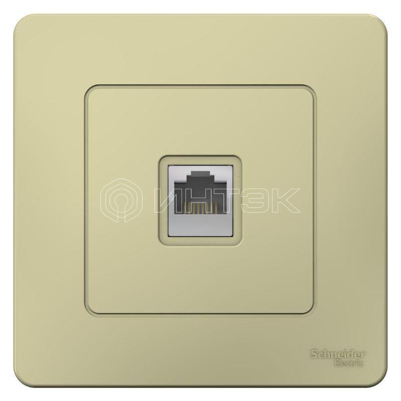 Розетка компьютерная 1-м СП Blanca RJ45 кат.5E беж. Systeme Electric BLNIS045007 изображение, фото