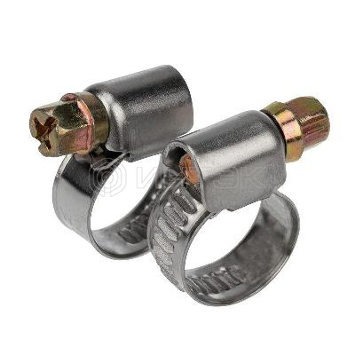 Хомут стальной червячный 8-12 (Россия) Rexant 07-0608 изображение, фото
