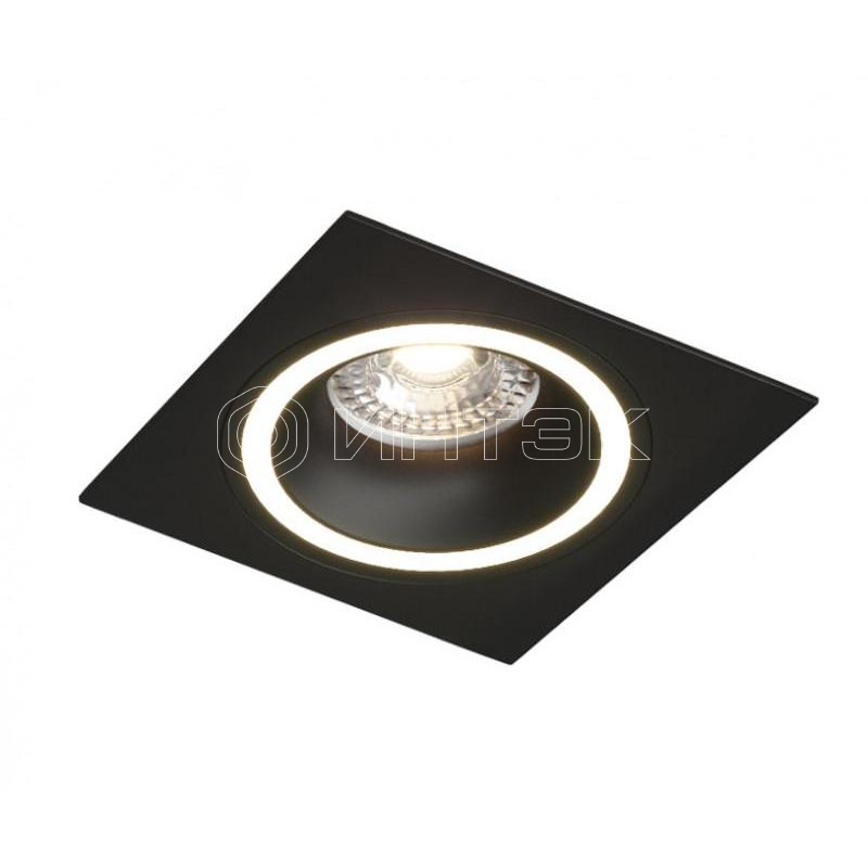 Светильник 15Вт GU10 IP20 LED встраив. алюм. черн. DENKIRS 680432 изображение, фото