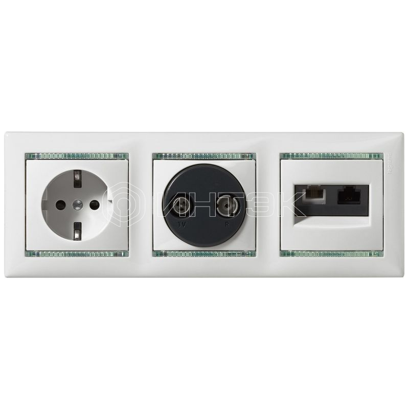 Розетка 1-м СП Valena 16А IP21 230/250В 2P+E с заземл. защ. шторки на винтах механизм сл. кость IEK 774321 изображение, фото