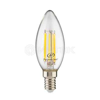 Лампа светодиодная филаментная RS F B35 E14 7W 220-240V 2700К 7Вт свеча 810лм Ra 90  15011145088 изображение, фото