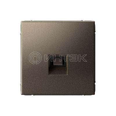 Розетка компьютерная ArtGallery RJ45 кат.6A механизм мокко  Systeme Electric GAL000686 изображение, фото
