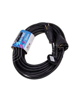 Удлинитель-шнур 1х20м 16А IP44 250В 4кВт оранж. каучук КГ 3х2.5 УХз16 Россия КОСМОС YSHKsm20m-1g(16A)KG изображение, фото