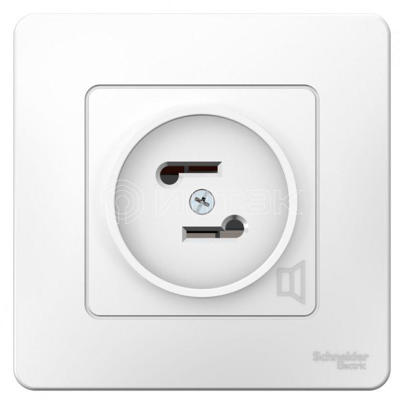 Розетка FM радио 1-м СП Blanca 16А 250В бел. Systeme Electric BLNPS000011 изображение, фото