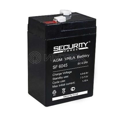 Аккумулятор ОПС 6В 4.5А.ч SF 6045 Security Force 4614030010013 изображение, фото
