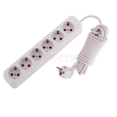 Удлинитель 6х5м с заземл. 16А IP20 Lila LEZARD 720-0605-601 изображение, фото