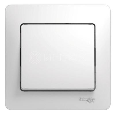 Выключатель 1-кл. СП Glossa 10А IP20 (сх. 1) 10AX в сборе бел.  Systeme Electric GSL000112 изображение, фото
