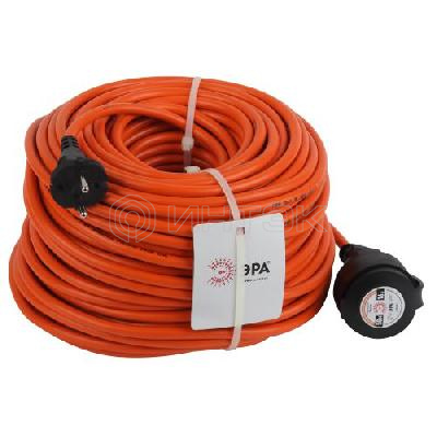Удлинитель-шнур 1х50м без заземл. 16А IP20 UPx-1-2х1.5-50m ПВС 2х1.5 (бухта) Эра Б0046809 изображение, фото