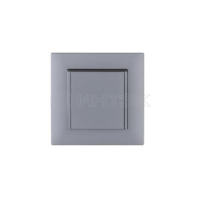 Розетка 1-м с крышкой Karea RIZZ STAR с заземл. сер. Makel 88065029 изображение, фото