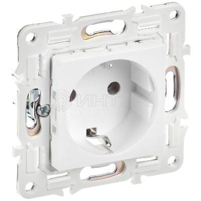 Розетка SKANDY 16А с заземл. без защ. шторок SK-R05W арктич. бел. IEK SK-R11-16-K01 изображение, фото