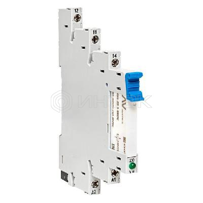 Реле промежуточное РП slim 23/1 6А 230В AC с розеткой в сборе EKF rps-23-1-60-rms230AC изображение, фото