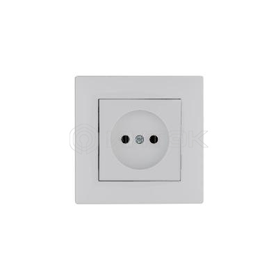 Розетка 1-м Karea RIZZ без заземл. бел. Makel 88001022 изображение, фото