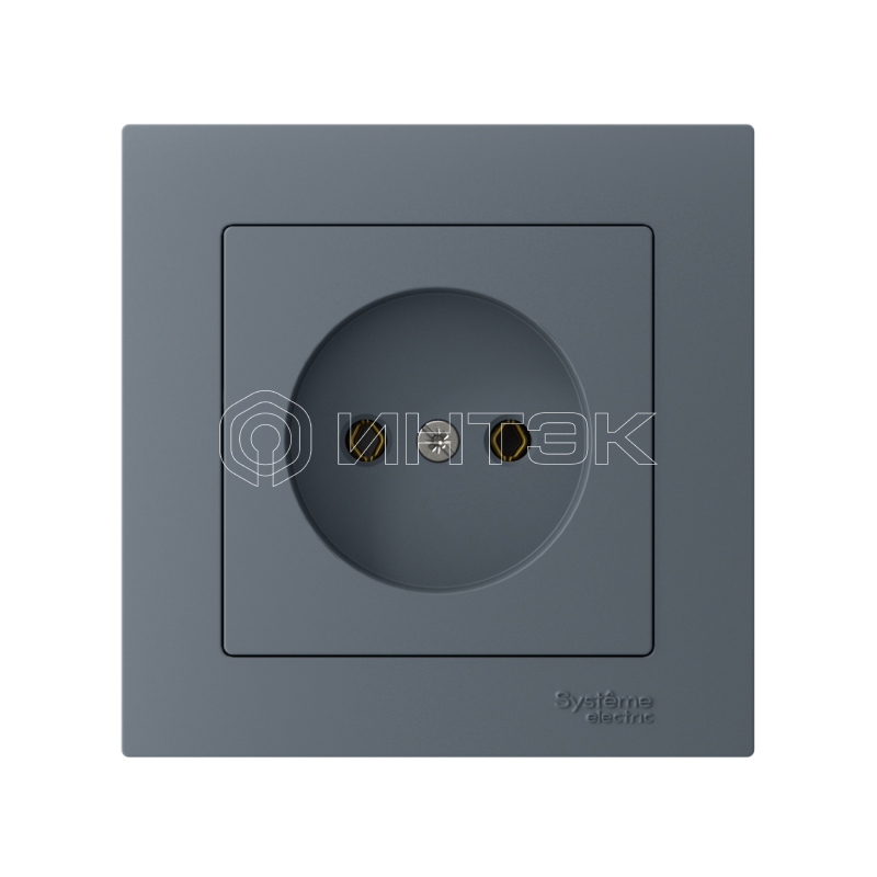 Розетка AtlasDesign 16А без заземл. быстрозажим. клем. в сборе грифель Systeme Electric ATN000740S изображение, фото