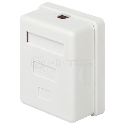 Розетка компьютерная 1-м RJ45 кат.5E неэкранир. Эра Б0056900 изображение, фото