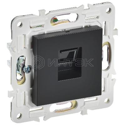 Розетка компьютерная RJ45 кат.5E SKANDY SK-K01Bl черн. IEK SK-K10-1-K02 изображение, фото