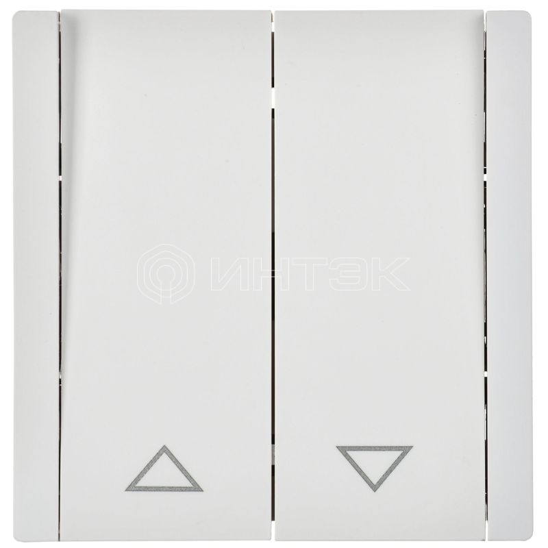 Выключатель жалюзи СП FORTE&PIANO 10А FP211 бел. IEK FP-V15-0-10-1-K01 изображение, фото