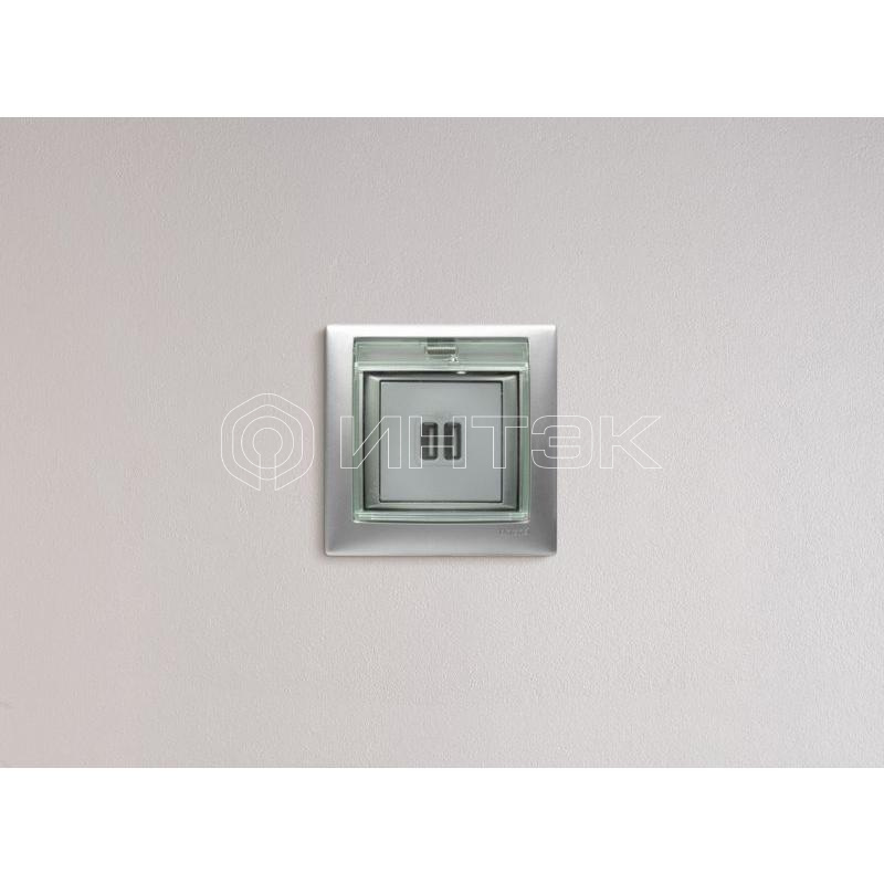Розетка USB 2-м СП Valena алюм. IEK 770270 изображение, фото