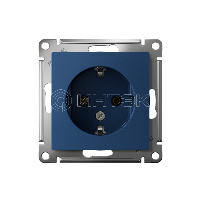 Розетка AtlasDesign 16А с заземл. механизм аквамарин  Systeme Electric ATN001143 изображение, фото