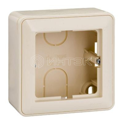 Коробка подъемная 1-м ОП W59 с рамкой сл. кость Systeme Electric KP-152-28 изображение, фото