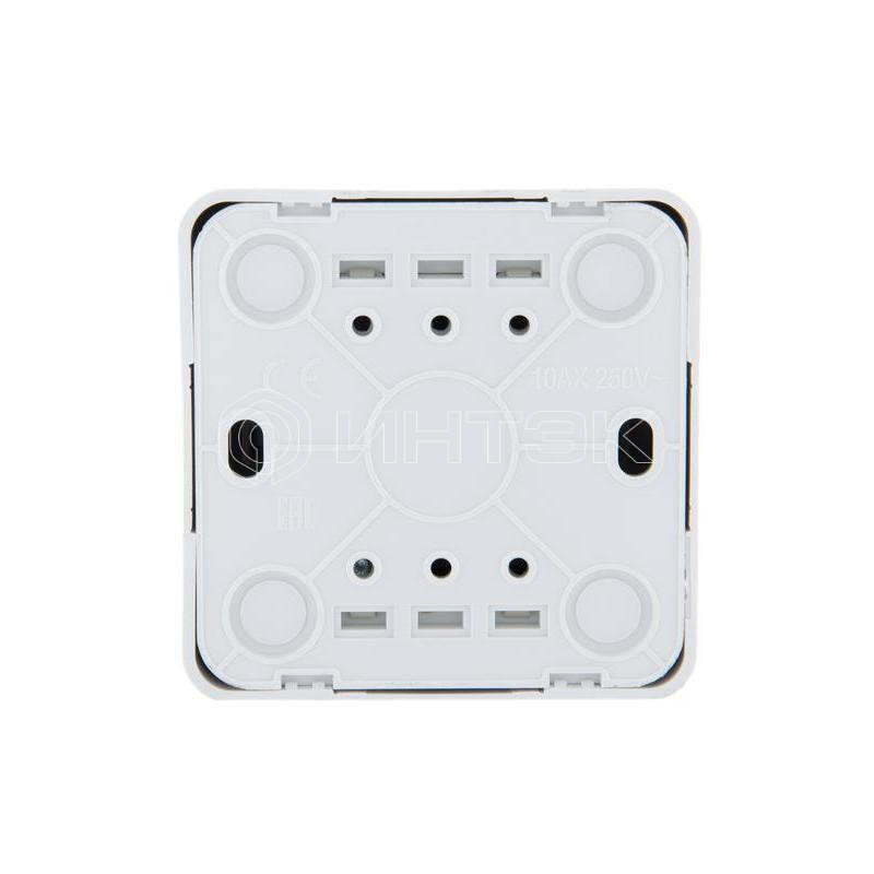 Кнопка звонка 1-кл. 1п ОП Viola 10А IP20 бел. LEZARD 751-0200-103 изображение, фото