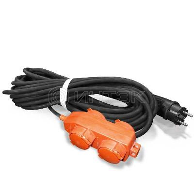 Удлинитель-шнур 4х20м с заземл. 16А IP44 У16-040 КГ 3х1.5 с защ. крышкой UNIVersal 9634132 изображение, фото