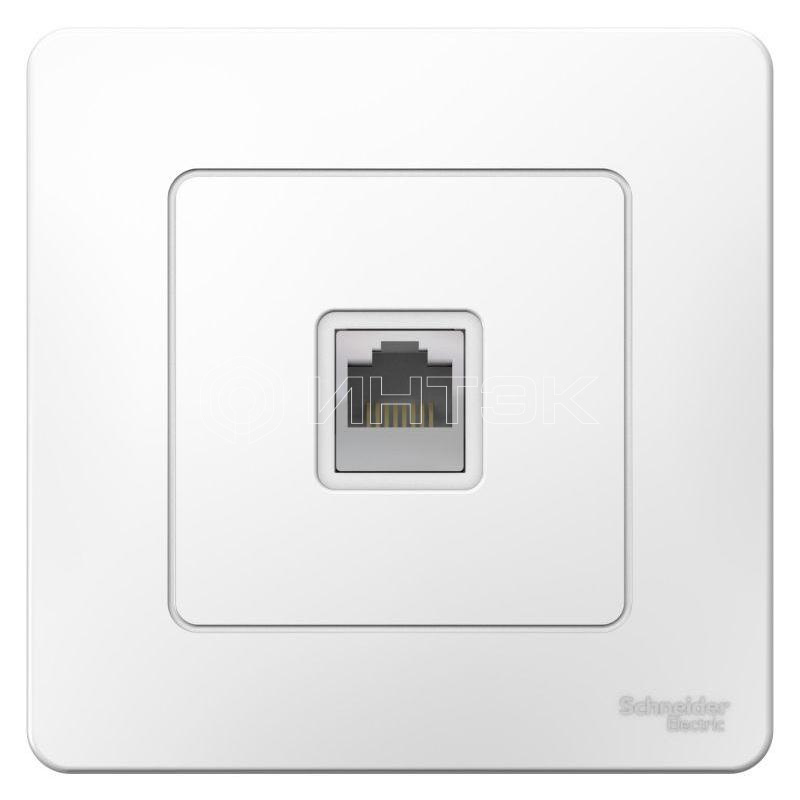 Розетка компьютерная 1-м СП Blanca RJ45 кат.5E бел.  Systeme Electric BLNIS045001 изображение, фото