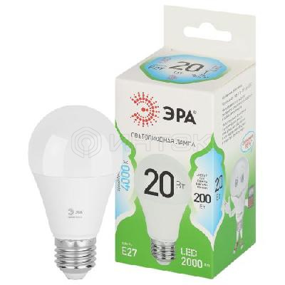 Лампа светодиодная GREEN LINE A60-20W-840-E27 GL 20Вт груша 4000К яркий свет бел. E27 Эра Б0067116 изображение, фото