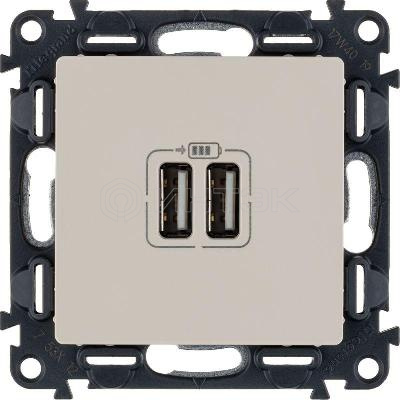 Розетка USB 2-м Valena Life 240В/5В 1500мА с лицев. панелью механизм сл. кость Legrand 753512 изображение, фото