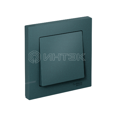 Выключатель 1-кл. СП AtlasDesign 10А IP20 (сх. 1) 10AX в сборе изумруд Systeme Electric ATN000812 изображение, фото