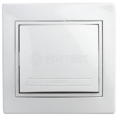 Выключатель 1-кл. СП Plano 10А IP20 1-101-01 250В бел. Intro Б0053721 изображение, фото