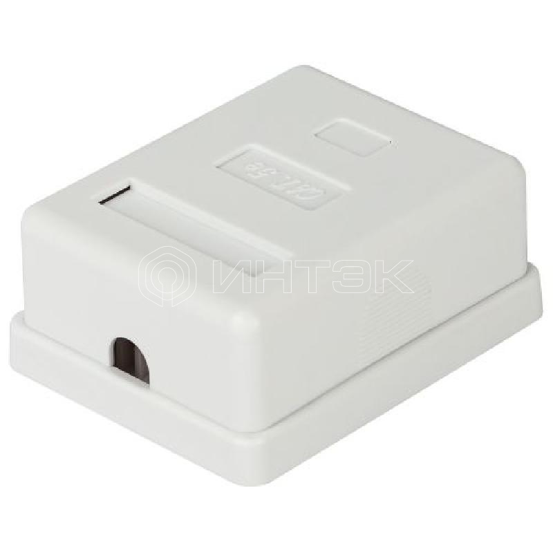 Розетка компьютерная 1-м RJ45 кат.5E неэкранир. Эра Б0056900 изображение, фото