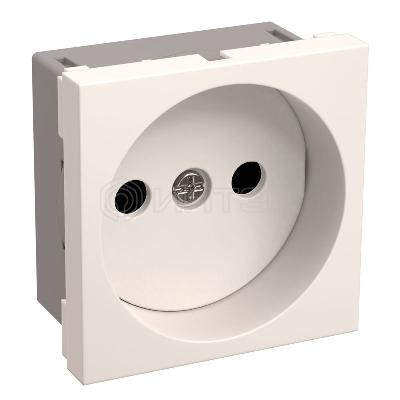 Розетка 1-м 2мод. РКС-20-20-П-К 10А IP20 45х45 без заземл. бел. PRIMER IEK CKK-40D-RSB2-K01-K изображение, фото