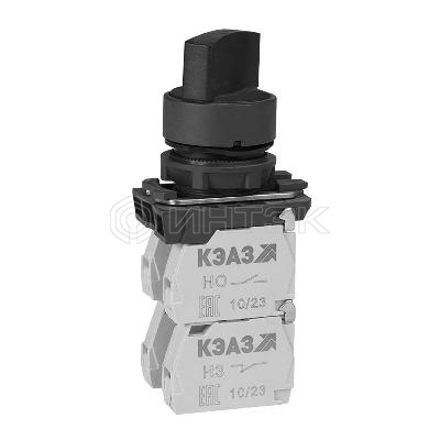 Переключатель КПЕ2122Р 2но+2нз ручка фикс 3поз IP40 черн. КЭАЗ 311138 изображение, фото