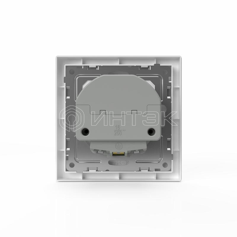 Розетка 1-м СП Pixel IP20 с заземл. с 2-мя заряд. устр. USB тип A+A механизм бел. TOKOV ELECTRIC TKE-PX-R1U2A-C01 изображение, фото
