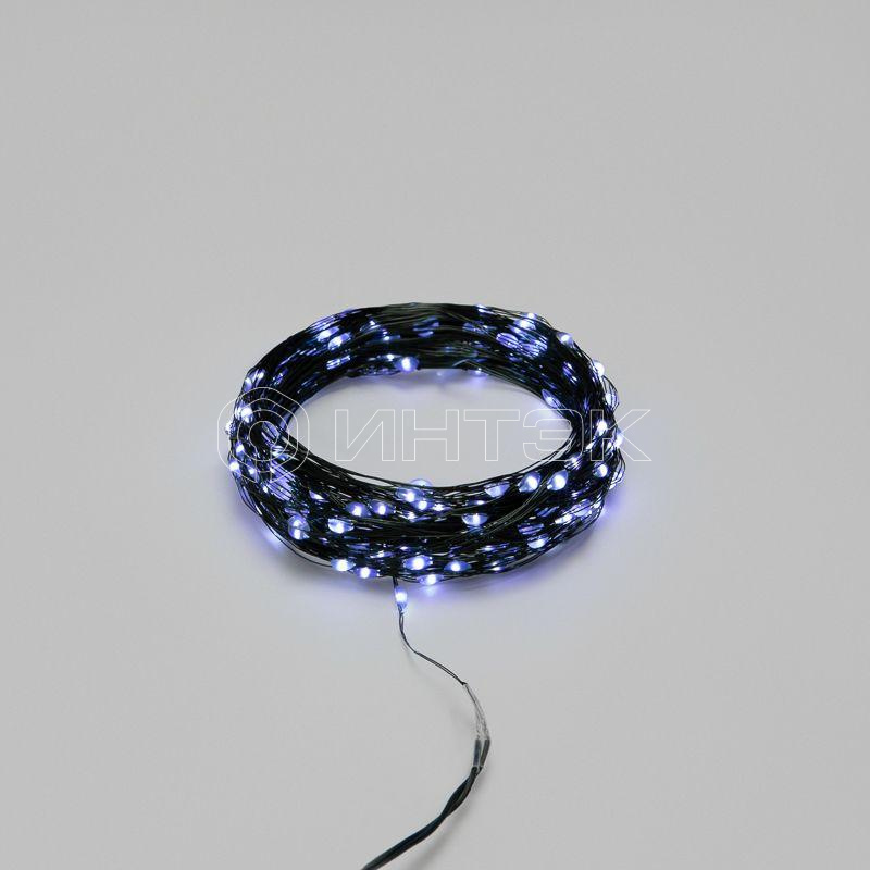 Гирлянда "Роса" 20м 200LED бел. IP20 230В с контроллером провод зел. Neon-Night 303-265 изображение, фото