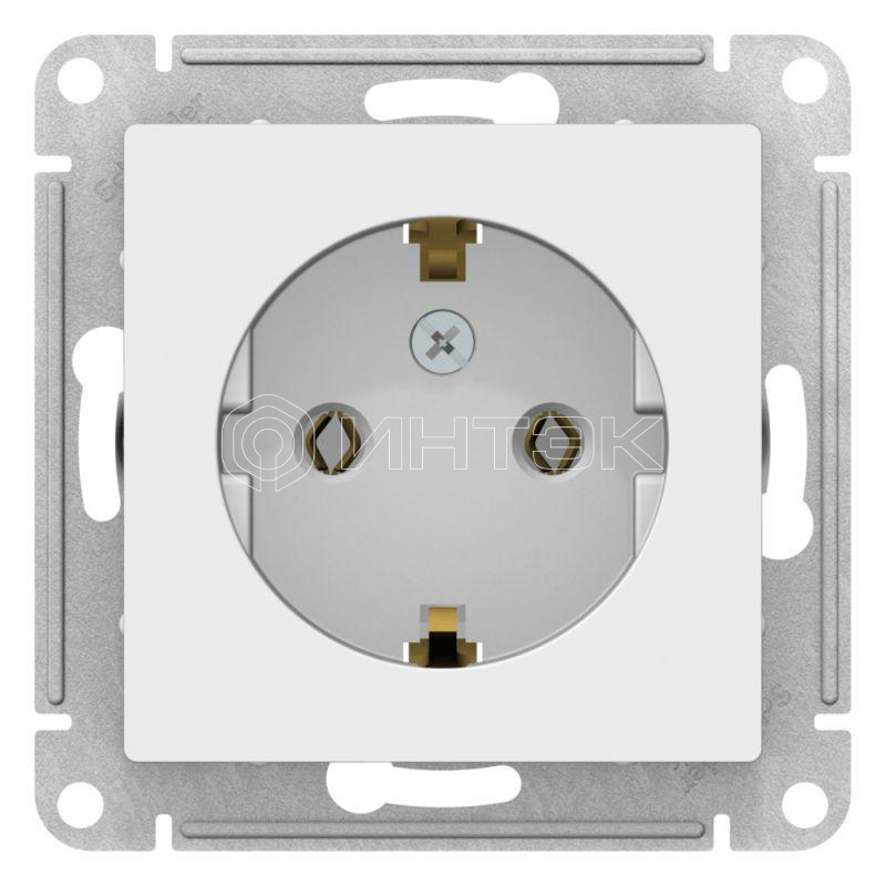 Розетка AtlasDesign 16А с заземл. механизм лотос  Systeme Electric ATN001343 изображение, фото