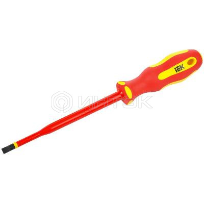 Отвертка диэлектрическая SLIM SL6.5х150 Т2 ARMA2L 5 IEK A2L5-SC31-T2-SL-65-150 изображение, фото
