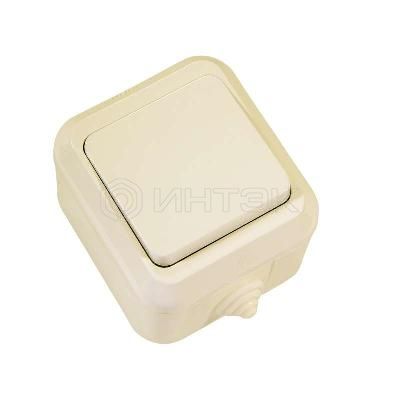 Выключатель 1-кл. ОП 10А IP44 п/герм. крем. Makel 18200 изображение, фото