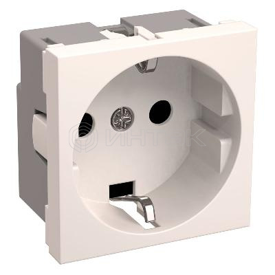 Розетка 1-м 2мод. РКС-20-30-П-К 45х45 с заземл. бел. PRIMER IEK CKK-40D-RSZB2-K01-K изображение, фото