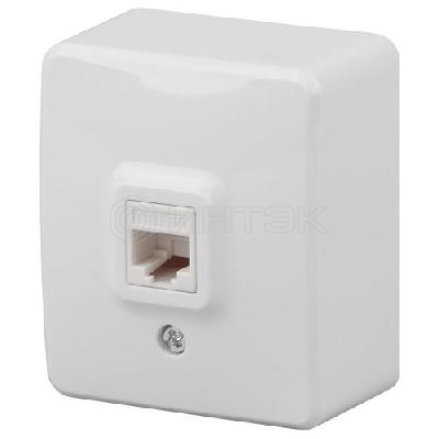 Розетка компьютерная ОП Эксперт RJ45 11-3203-01 IP20 бел. Эра Б0020730 изображение, фото