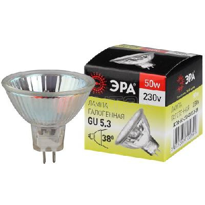 Лампа галогенная GU5.3-JCDR (MR16) -50W-230V-Cl ЭРА C0027365 изображение, фото