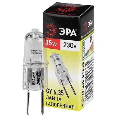 Лампа галогенная GY6.35-JCD-35W-230V 35Вт капсула GY6.35 230В Эра C0027373 изображение, фото