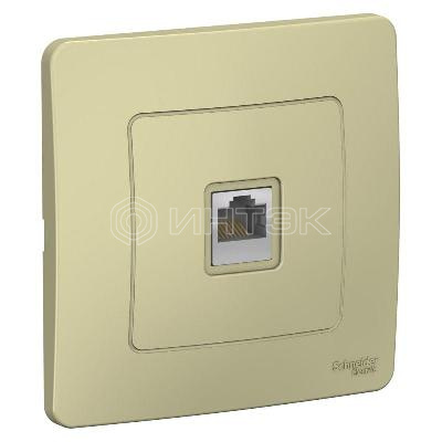 Розетка компьютерная 1-м СП Blanca RJ45 кат.5E беж. Systeme Electric BLNIS045007 изображение, фото
