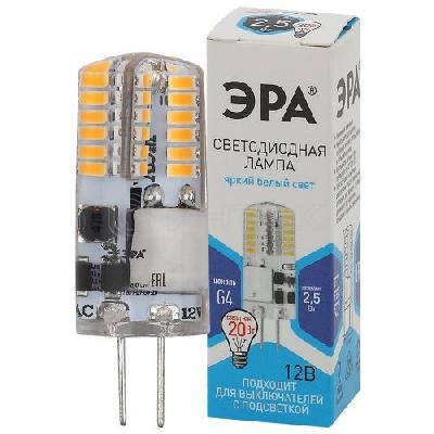 Лампа светодиодная LED-JC-2.5W-12V-SLC-840-G4 JC 2.5Вт капсульная 4000К нейтр. бел. G4 12В Эра Б0049090 изображение, фото