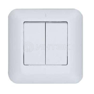 Выключатель 2-кл. СП 6А IP20 бел. БЕЛТИЗ С56-022 изображение, фото