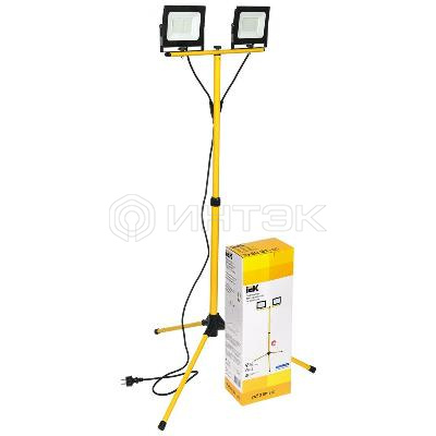 Прожектор светодиодный СДО 06-2x50Ш 6500К IP65 штатив черн. IEK LPDO606-2X050-65-K02 изображение, фото